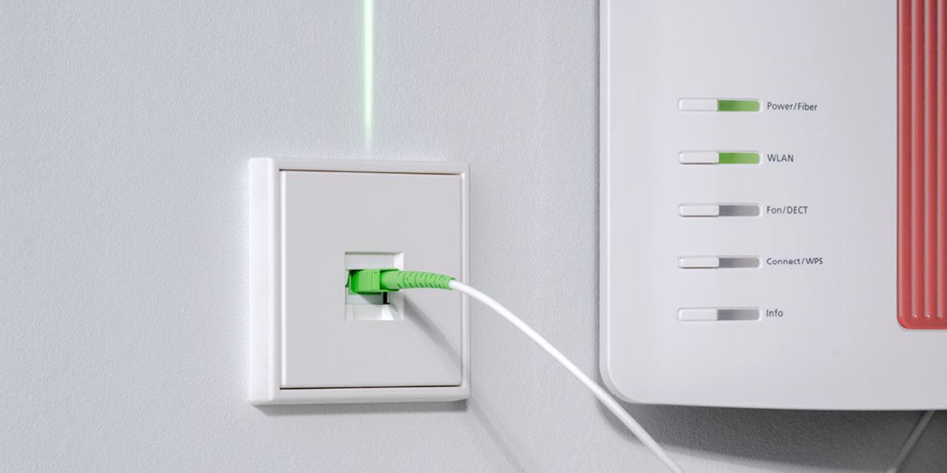 Die neuen Glasfaser-Anschlussdosen bei Elektro Ralf Keller in Haunsheim